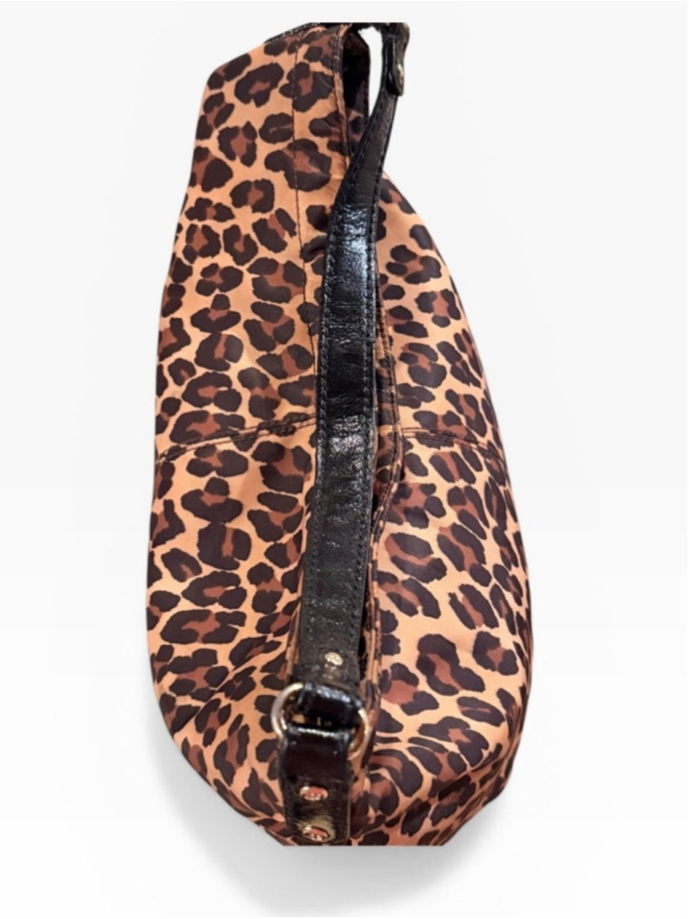 Kate Spade Leopard Print Nylon Hobo Bag - Picture 10 of 15
